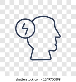Motivation icon. Trendy linear Motivation logo concept on transparent background from Productivity collection