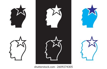 Motivation icon.  Vector illustration. isolated on white and black background. EPS 10