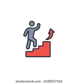 Motivation icon. vector.Editable stroke.linear style sign for use web design,logo.Symbol illustration.