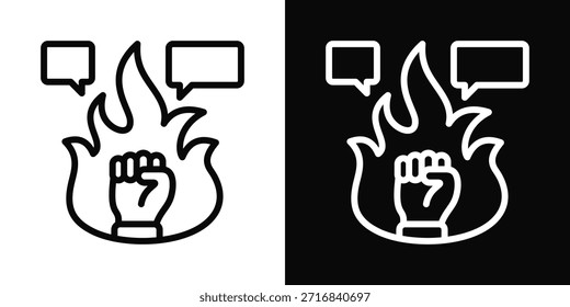Ícone De Motivação Branco E Preto Estilo De Fundo