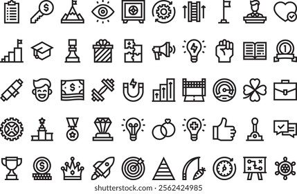 Motivation icons High-Quality Vector Icons Collection with Editable Stroke. Ideal for Professional and Creative Projects.