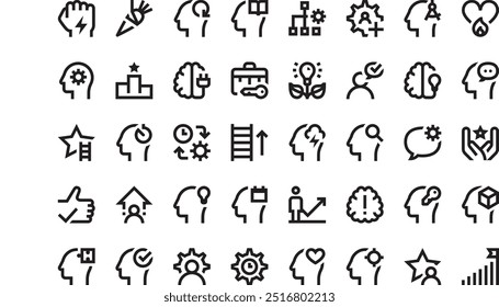 Motivation icons pack High-Quality Vector Icons Collection with Editable Stroke. Ideal for Professional and Creative Projects.