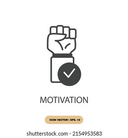 motivation icons  symbol vector elements for infographic web