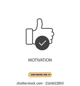 motivation icons  symbol vector elements for infographic web
