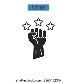 Motivation icons  symbol vector elements for infographic web