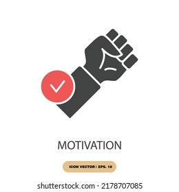 motivation icons  symbol vector elements for infographic web