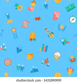 Motivation icons vector motivated business signs to inspire for achievement goals and success illustration of motivational set isolated background
