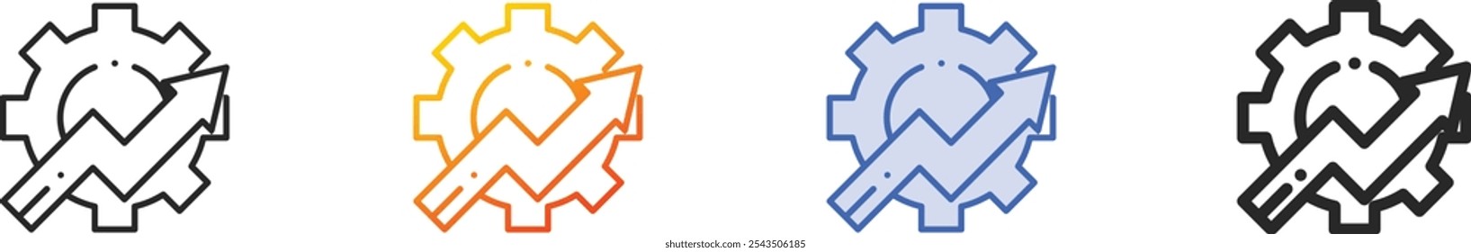 motivation icon.Thin Linear, Gradient, Blue Stroke and bold Style Design Isolated On White Background