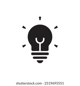 Motivation Idea Filled Icon Vector Illustration