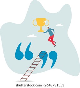 Motivation and inspiration quote to motivate employee to achieve success, personal development coaching,character for design.