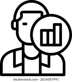 Motivation Journal Line Vector Icon Design