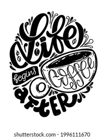 Motivation lettering quote - cute hand drawn lettering poster for banner, t-shirt design. Calligraphy poster art.