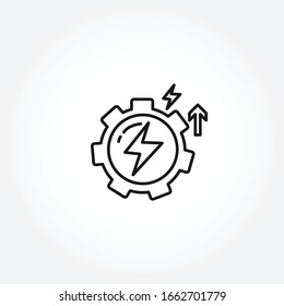icono de la línea de motivación. signo de desarrollo