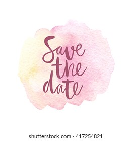 Motivation poster "Save the date". Vector illustration.