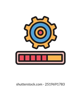 Motivation Progress Icon Vector Illustration