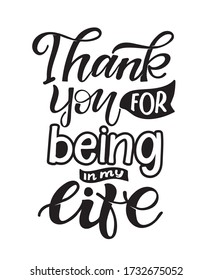Motivation quote - hand drawn lettering poster art. Lettering about love. Love you. Design for t-shirt.