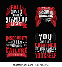 Motivation Quote and Saying Set for Graphic Goods