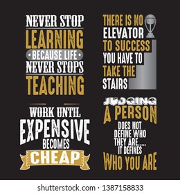 Motivation Quote and Saying Set for Graphic Goods