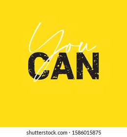 Motivation quote vector template, design for print