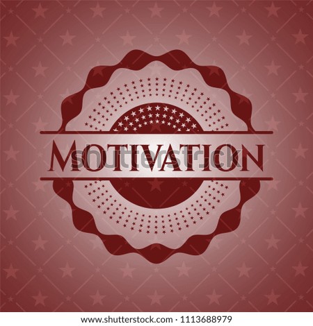  Motivation red emblem