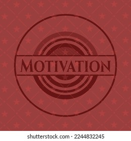 Motivation red emblem. Retro. Vector Illustration. Detailed. 