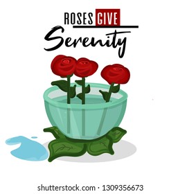 Motivation roses - vector
