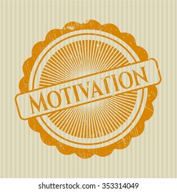Sello de textura de hule de goma de motivación