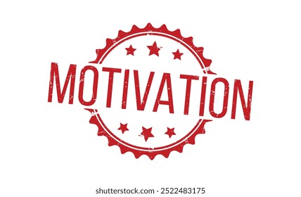 MOTIVATION rubber stamp vector illustration on white background