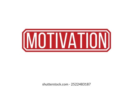 MOTIVATION Gummistempel, Vektorgrafik auf weißem Hintergrund