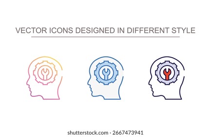Diseño del icono del alcance de la motivación con el fondo blanco