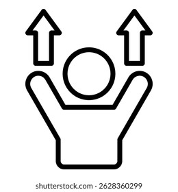 Coleção de Ícones de Vetor Simples de Motivação