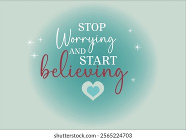 motivation slogans and heart design .Positive quote. illustration vector