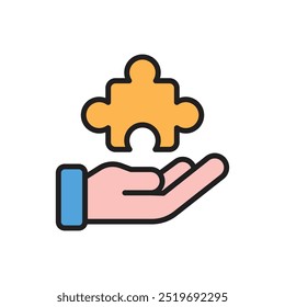 Icono de solución de motivación Ilustración vectorial