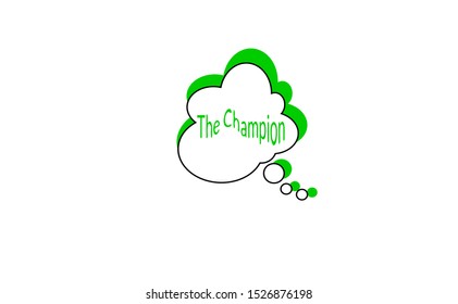 Motivation speech bubbles and doodles collection. Bubbles speech doodles with icon. Bubble the champion slogan doodle. Perfect for the design of cards, banners, posters, mugs, gifts, sticker book