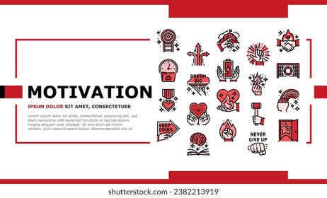 motivation succes challenge landing web page vector. business team, man high, freedom potential, leader up work career, people leadership motivation succes challenge Illustration