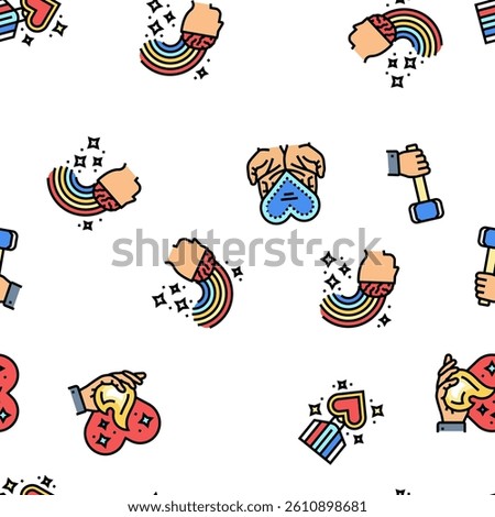 motivation succes challenge vector seamless pattern thin line illustration