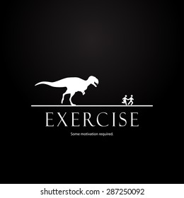 Motivation template for couples - dinosaurs design