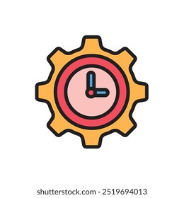 Vektorgrafik des Symbols für die Verwaltung der Motivationszeit