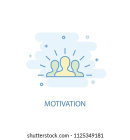 Motivation trendy icon. Simple line, colored illustration. Motivation symbol flat design from Startup set. Can be used for UI/UX