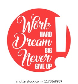 Motivation typography design