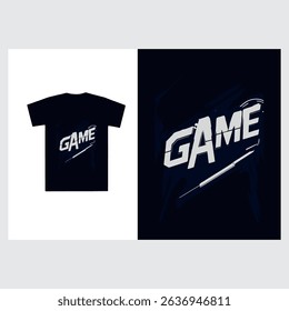  motivation typography game style for t shirt design