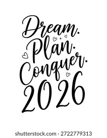 Motivação e Tipografia Tshirt Design. Use para camisas, canecas, adesivos e cartões.