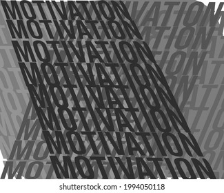 motivation vector black text design