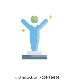 Motivation vector flat icon style illustration. EPS 10 file