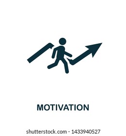 Motivation vector icon illustration. Creative sign from gamification icons collection. Filled flat Motivation icon for computer and mobile. Symbol, logo vector graphics.