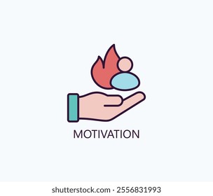 Motivation Vector, Icon Or Logo Sign Symbol Illustration