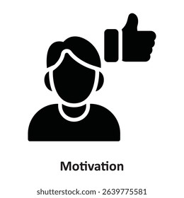 Motivation  Vector Icon which can easily modify or edit

