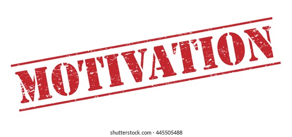 motivation vector stamp on white background