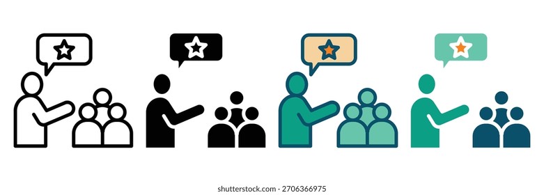 motivation web icon multiple style collection