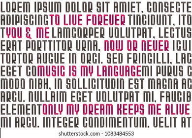 Motivation word cloud collage, human values, music, love concept background Vector illustration